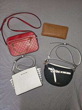 Michael Kors Crossbody Bags & Wallet LOT OF 4 AUTHENTIC